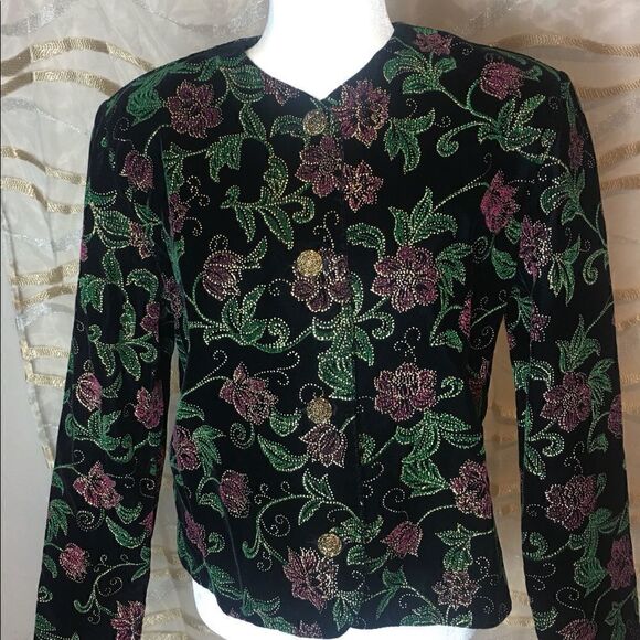 Velvet button up blazer   - Picture 1 of 10